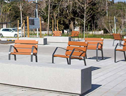 Chairs and benches in Llavaneres, Barcelona