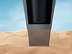Base Embedded in Sand Base Embedded in Sand